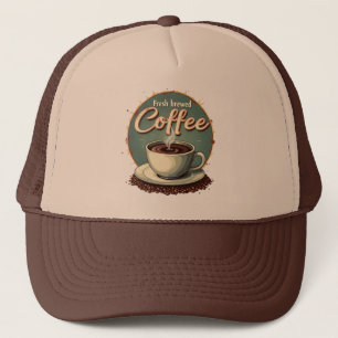Casquette Café fraîchement infusé vintage