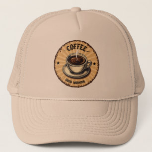 Casquette Café fraîchement infusé vintage