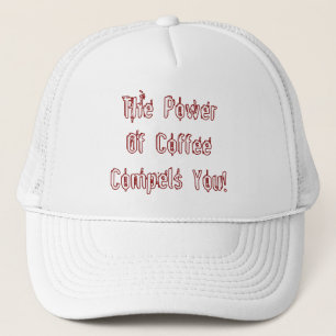 Casquette Café vous oblige blanc