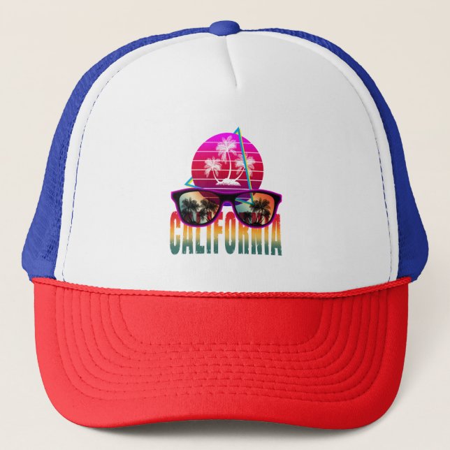 Casquette californie rétro des années 80 (Devant)