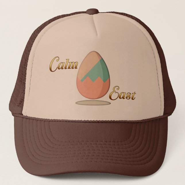 Casquette Calm Easter – Aesthetic Egg Art - boné (Devant)