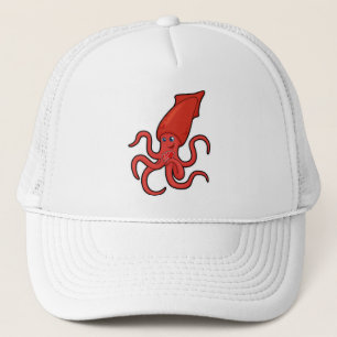 Casquette Calmar au Poker avec cartes de Poker