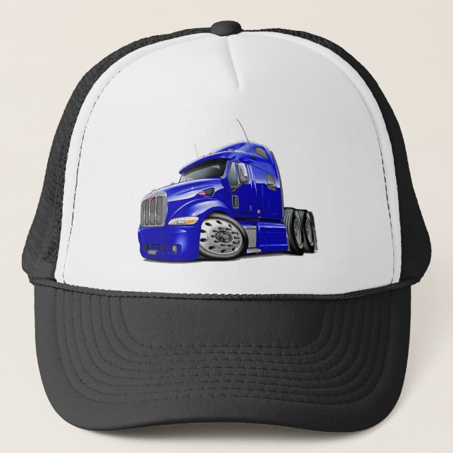 Casquette Camion de bleu de Peterbilt (Devant)