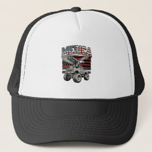 Casquette Camion Monstre Aigle Américain Vintage Patriotique