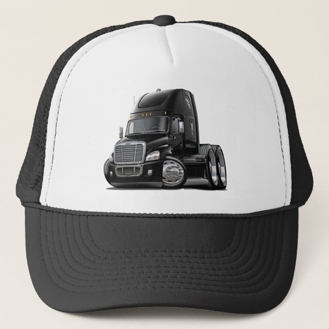 Casquette Camion noir de Freightliner Cascadia (Devant)
