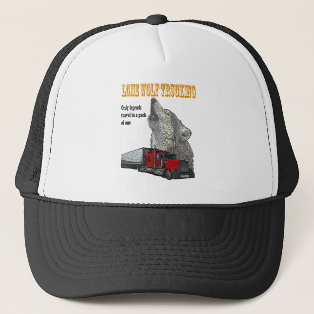 Casquette Camionnage de loup solitaire (Devant)