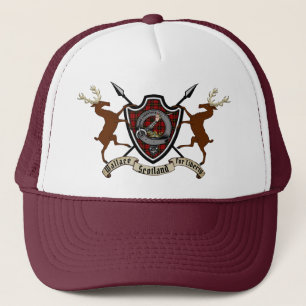Casquette Camionneur Clan Wallace Badge & Tartan a