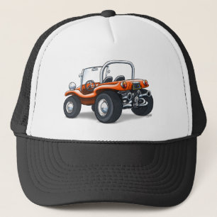 Casquette camionneur de buggy de dunes orange