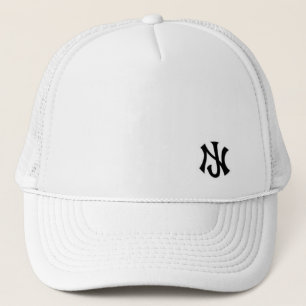 Casquette Camionneur de New Jersey tout le blanc
