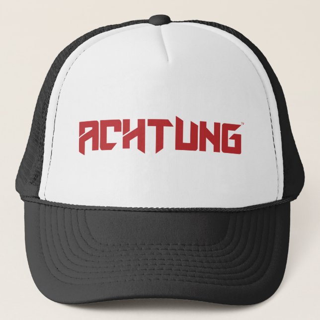 Casquette Camionneur d'équipage de noir d'Achtung (Devant)