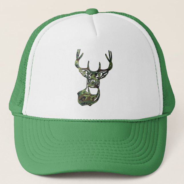 Casquette Camo - Queue blanche Buck Deer (Devant)