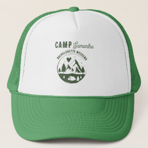 Casquette Camp de fête de Bachelorette Camping Bach Week-end