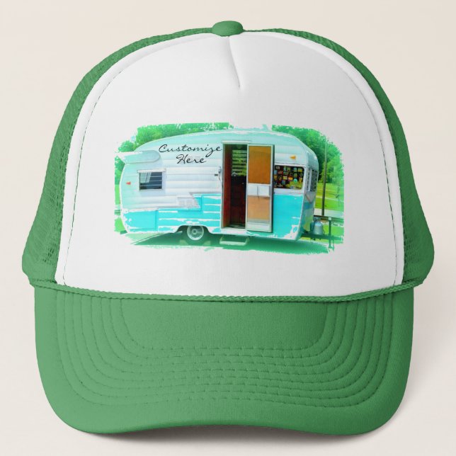 Casquette Camper Vintage Retro customisé (Devant)