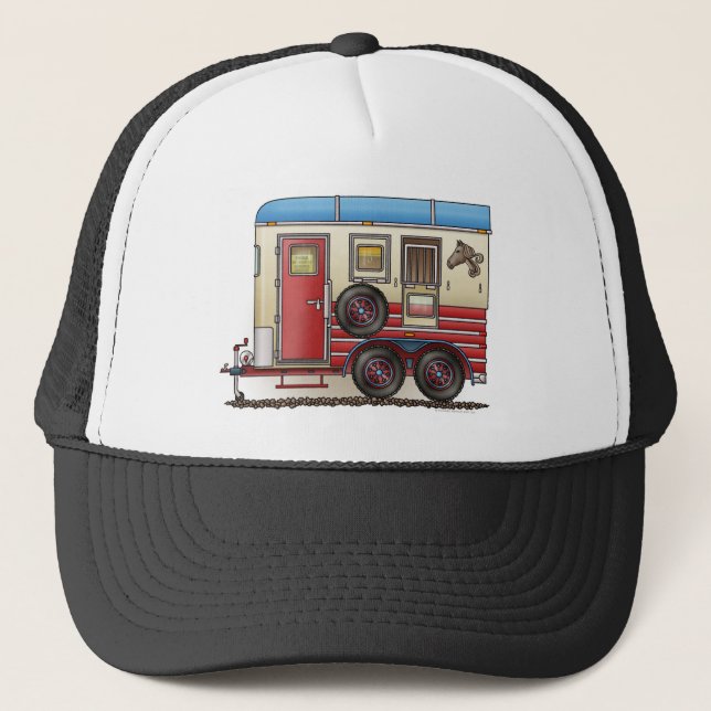 Casquette Campeur de remorque de cheval (Devant)