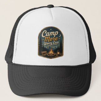 Casquette Campez Plus, Inquiétez Moins – Aventure de Camping