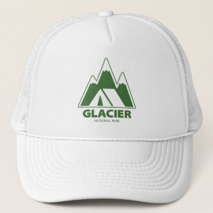 Casquette Camping dans les montagnes du Glacier National Par