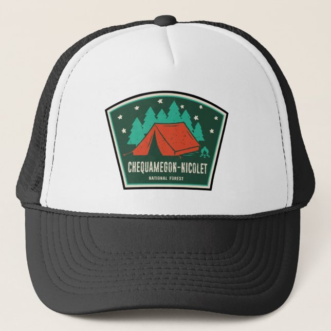 Casquette Camping forestier national Chequamegon-Nicolet (Devant)