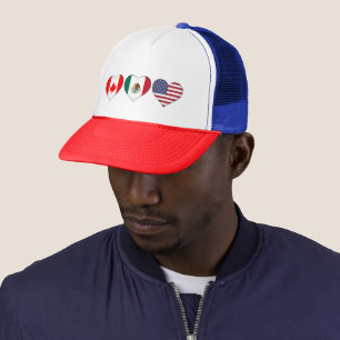Casquette Canada Mexique États-Unis accueillant le tournoi d