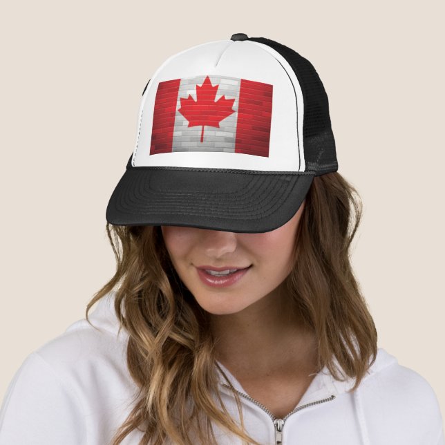 Casquette Canadian Flag Brick Wall Canada Maple Hat (En situation)