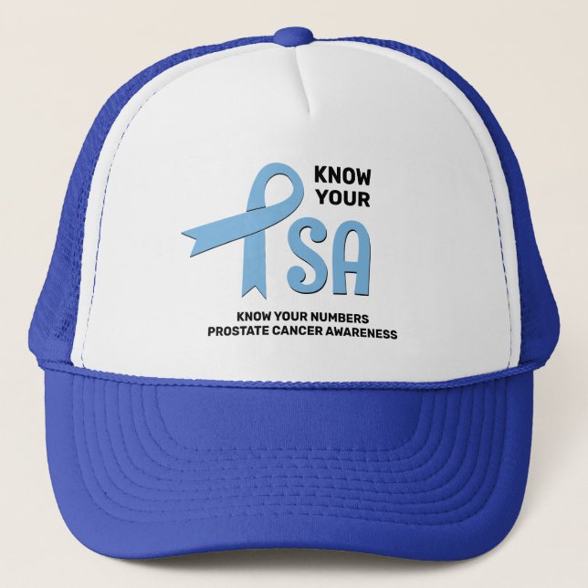 Casquette Cancer de la prostate CONNAISSEZ VOTRE APS (Devant)