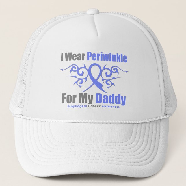 Casquette Cancer de l'oesophage Périwinkle Ribbon papa (Devant)