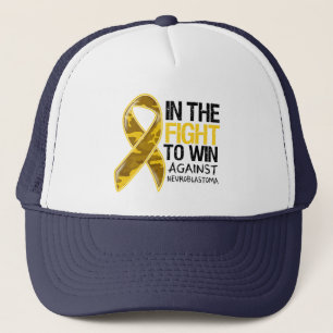 Casquette Cancer de neuroblastome - combat à gagner