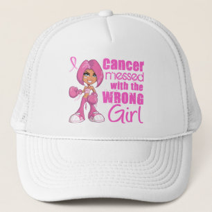Casquette Cancer du sein Fille de combat 1