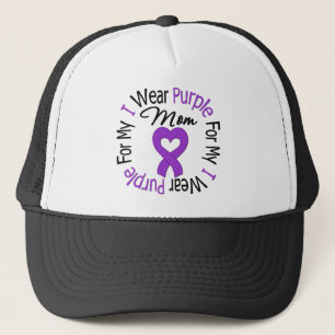 Casquette Cancer pancréatique je porte le pourpre pour ma