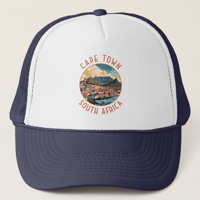 Casquette Cap Afrique du Sud Rétro Cercle désorganisé (Devant)