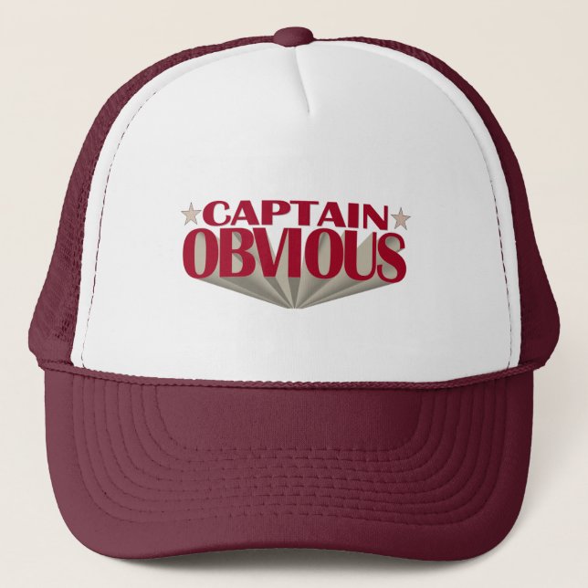 Casquette Capitaine Obvious (Devant)