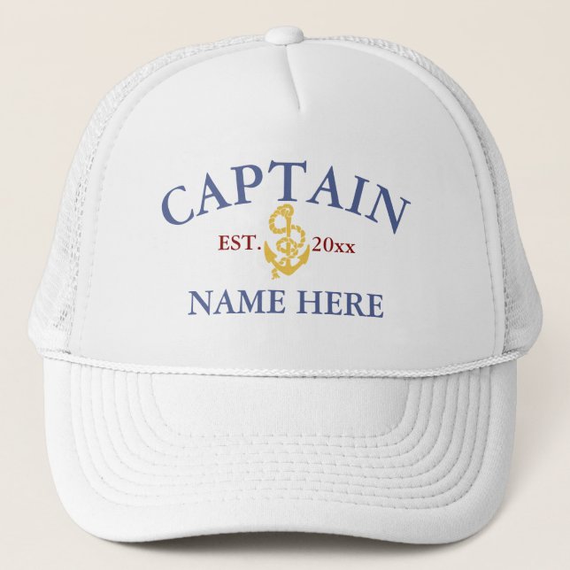 Casquette Capitaine - personnalisable (Devant)