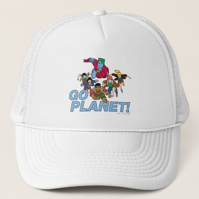 Casquette Capitaine Planète et les Planètes - Allez Planète  (Devant)