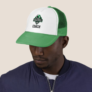 Casquette Car de logo de volleyball - vert