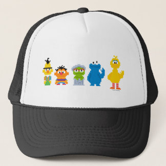 Casquette Caractères Pixel Sesame Street