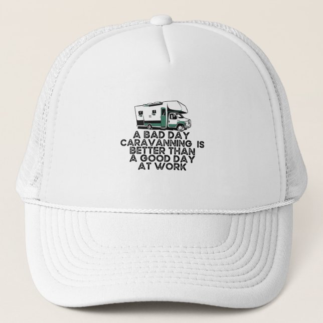 Casquette Caravane amusante, Amoureux Du Camping (Devant)