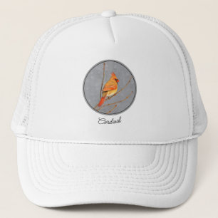 Casquette Cardinal sur la peinture de branche - Art original