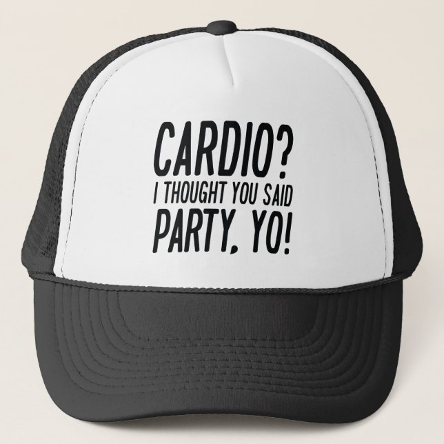 Casquette Cardio Party Yo (Devant)