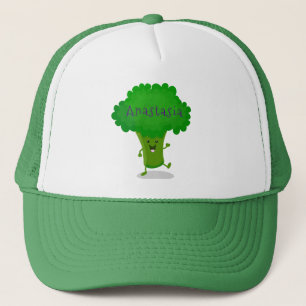 Casquette Caricature de brocoli dansant Cute kawaii