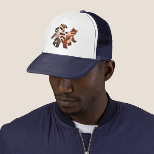 Casquette Caricature de danse mignonne Coatimundis