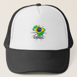 Casquette Carte 2,0 de drapeau du Brésil