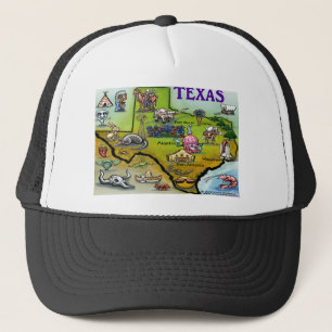 Casquette Carte de bande dessinée du TEXAS