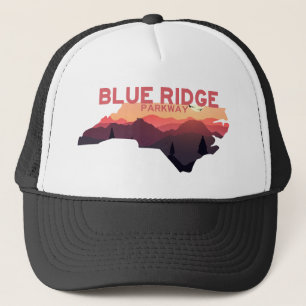 Casquette Carte de Blue Ridge Parkway North Carolina