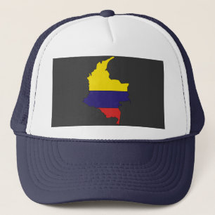 Casquette Carte de drapeau de la Colombie