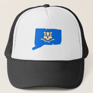 Casquette Carte de drapeau du Connecticut