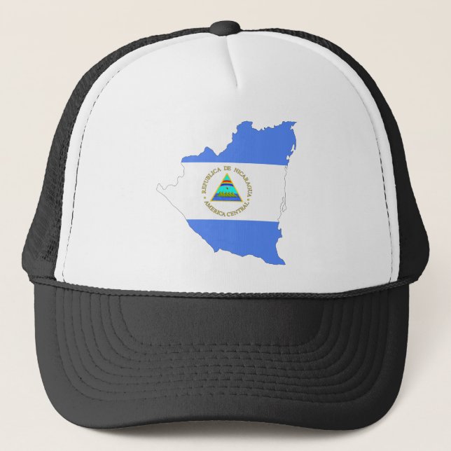 Casquette Carte de drapeau du Nicaragua (Devant)