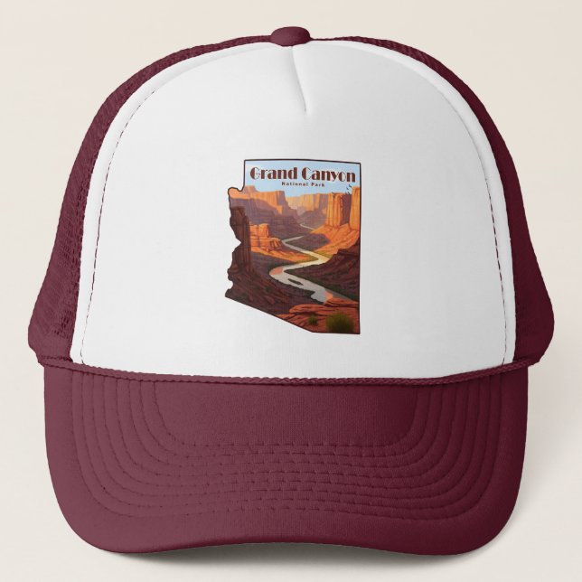 Casquette Carte du Grand Canyon National Park Arizona (Devant)