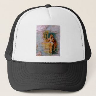 Casquette Carte et sirène nautiques antiques