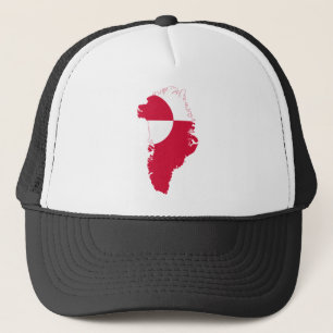 Casquette Carte GL de drapeau du Groenland