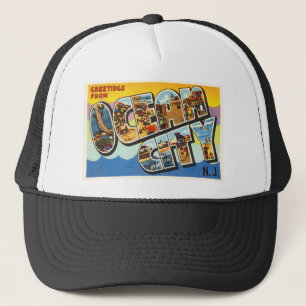 Casquette Carte postale de Vintage voyage du New Jersey NJ