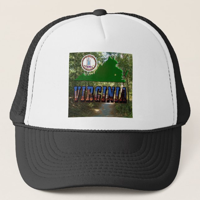Casquette Carte Virginie, Sceau d'État, Texte de l'image (Devant)